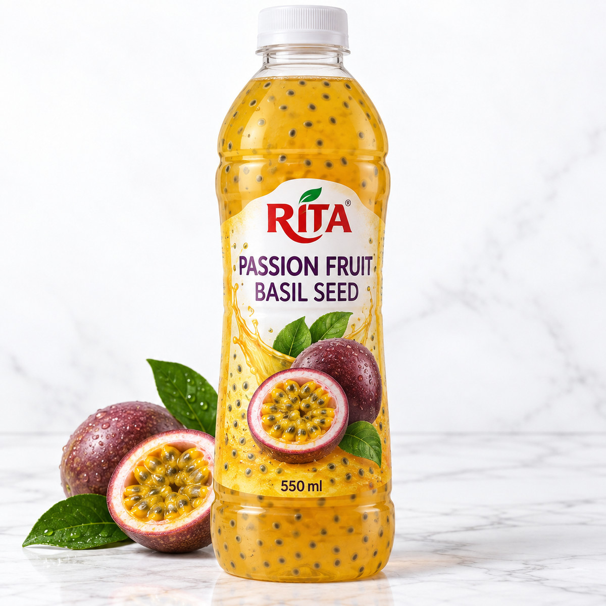 Rita Passion Fruit Basil Seed 550ml